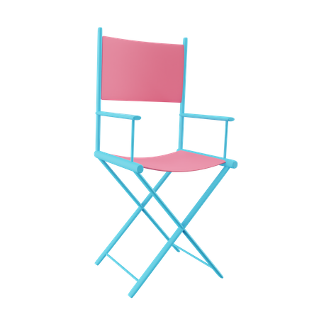 Movie Directors Chair 3D Icon