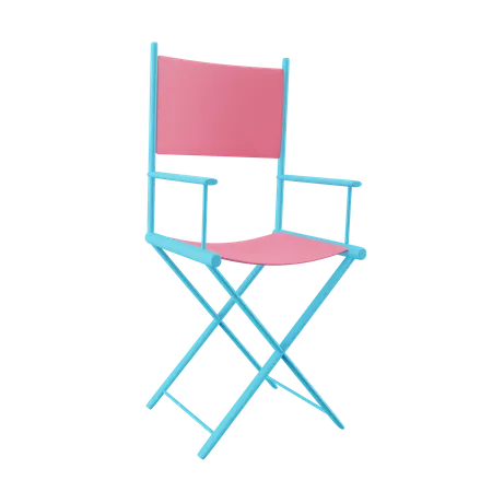 Movie Directors Chair 3D Icon