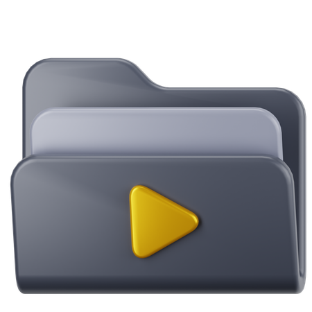 Movie Folder  3D Icon