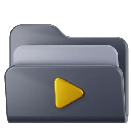 Movie Folder  3D Icon