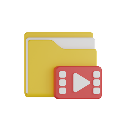 Movie Folder  3D Icon