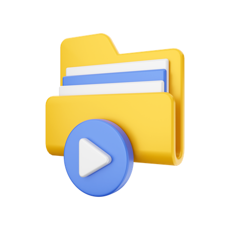 Movie Folder  3D Illustration