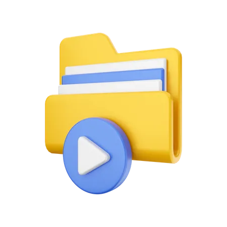 Movie Folder  3D Illustration