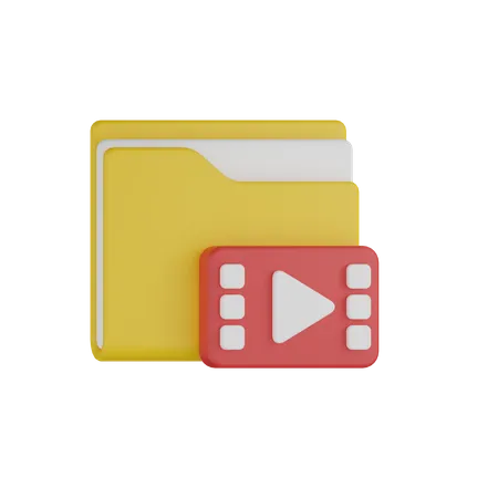 Movie Folder 3D Icon