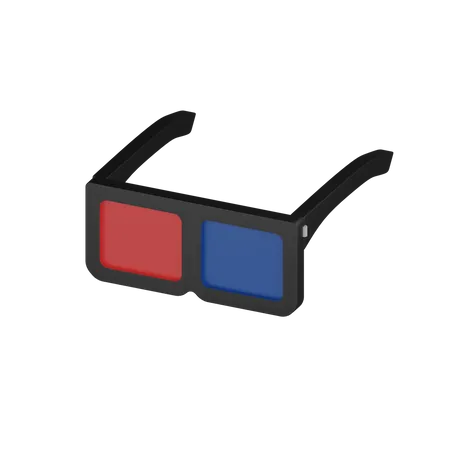 Movie Glasses  3D Icon