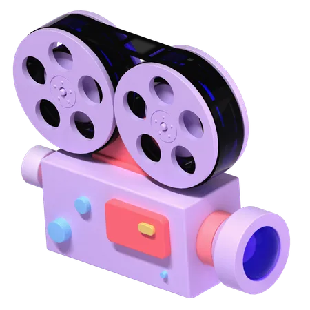 Movie Projector Illustration In 3 D Design 3D Icon