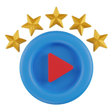 Movie Rating  3D Icon