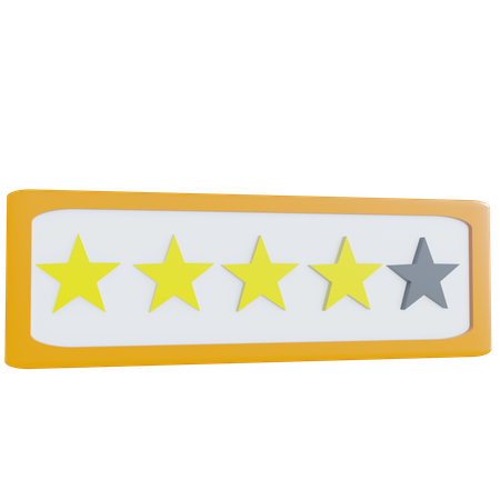 Movie Rating  3D Icon