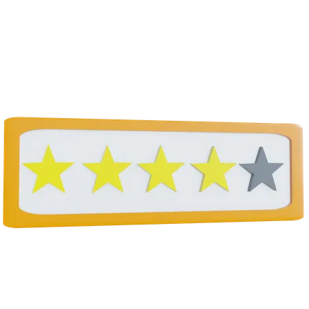 Movie Rating  3D Icon