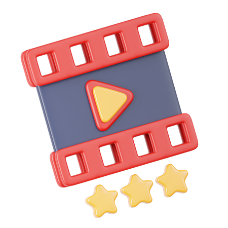 Movie Rating  3D Icon