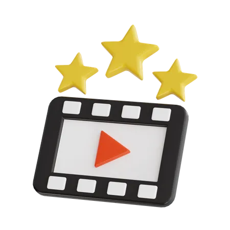 Movie Rating  3D Icon