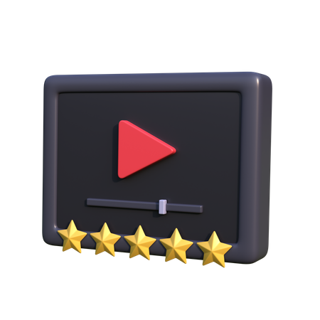 Movie Rating  3D Icon