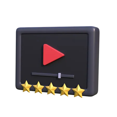 Movie Rating  3D Icon