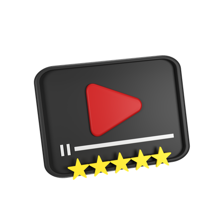 Movie Rating  3D Icon