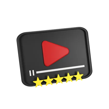 Movie Rating  3D Icon