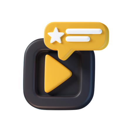 Movie Rating  3D Icon