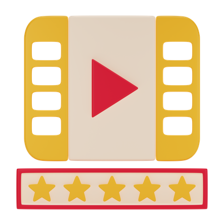 Movie Rating  3D Icon