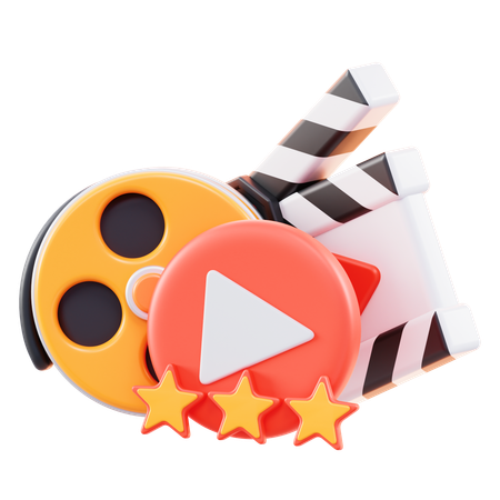 Movie Ratings  3D Icon