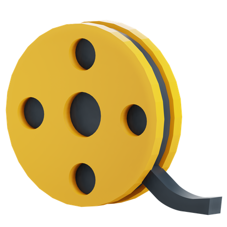 Movie Reel  3D Icon