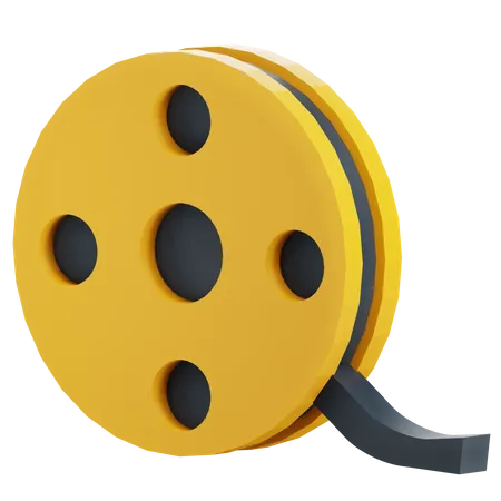 Movie Reel  3D Icon