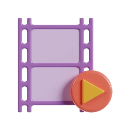 Movie Reel  3D Icon