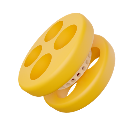 Movie Reel  3D Icon