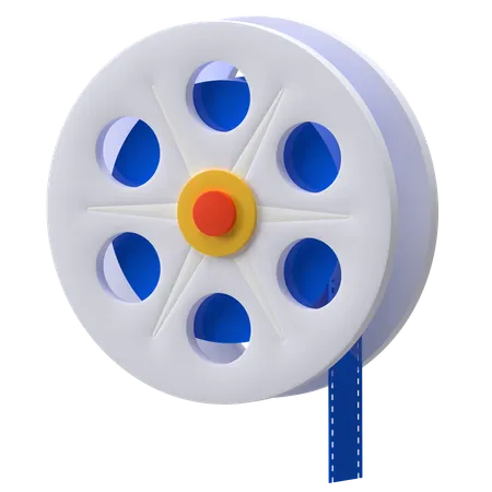 Movie Reel  3D Icon