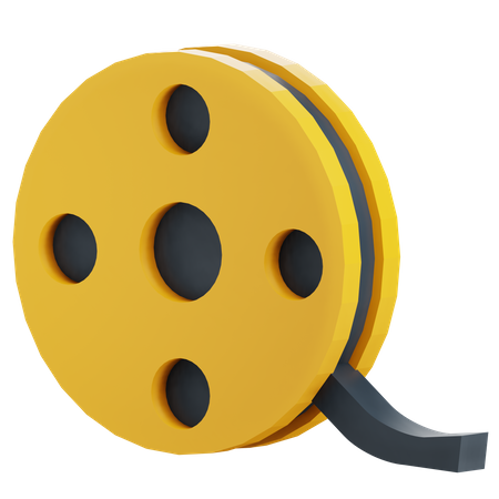 Movie Reel  3D Icon