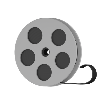 Movie Reel 3D Icon