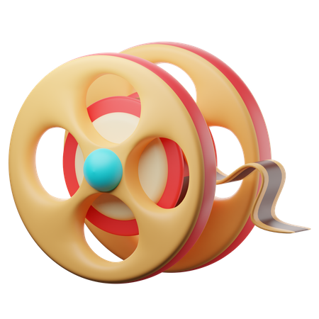 Movie Roll  3D Icon