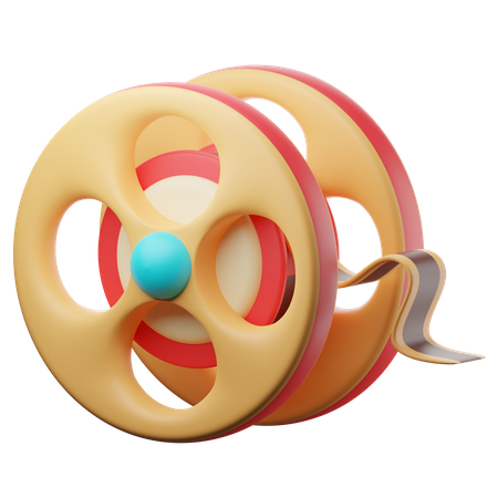 Movie Roll 3D Icon