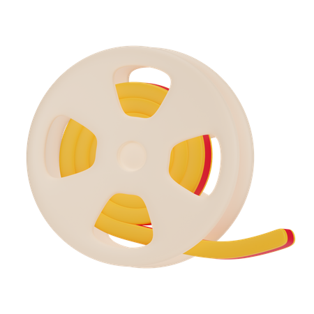 Movie Roll  3D Icon