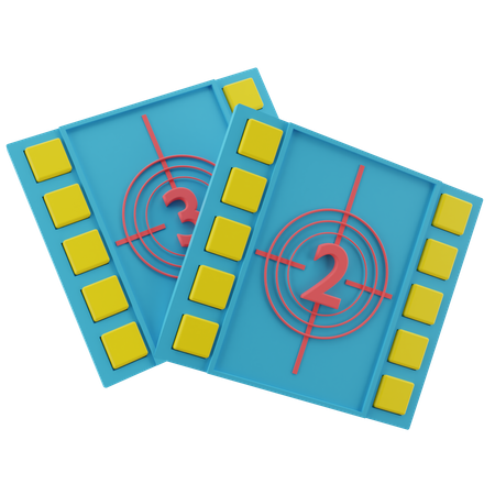 Movie roll countwon 3D Icon