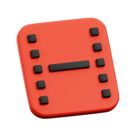 Movie Strip  3D Icon