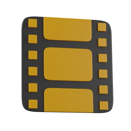 Movie Strip  3D Icon