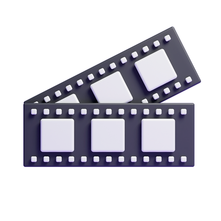 Movie Strip  3D Icon