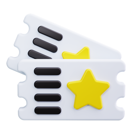 Movie Ticket  3D Icon