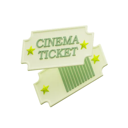 Movie Ticket  3D Icon