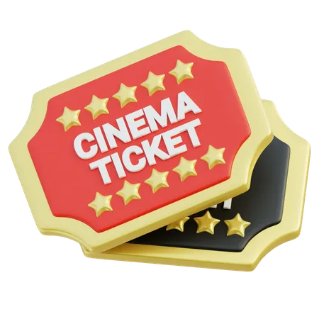 Movie Ticket  3D Icon