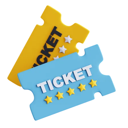 Movie ticket  3D Icon