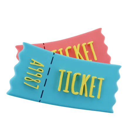 Movie ticket  3D Icon