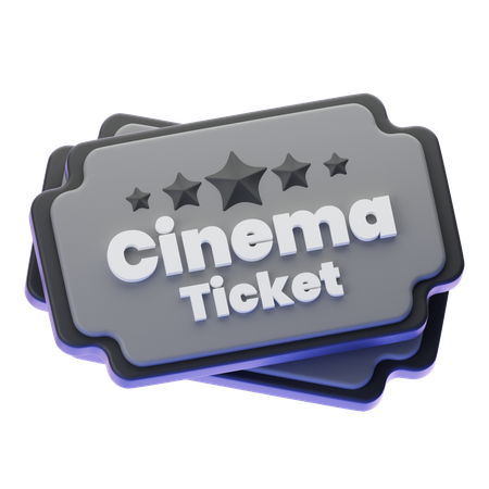 MOVIE TICKET  3D Icon