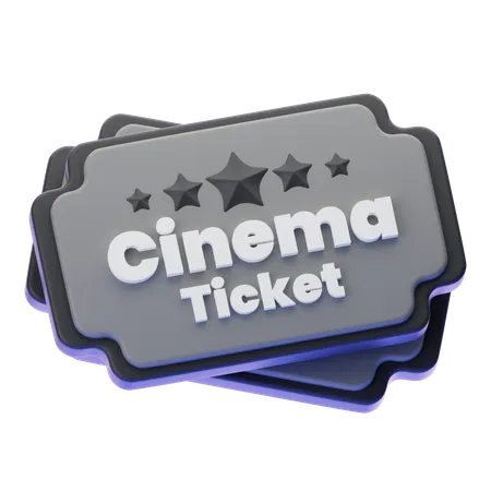 MOVIE TICKET  3D Icon