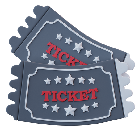 Movie Ticket  3D Icon