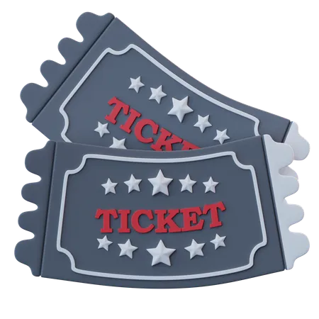 Movie Ticket  3D Icon