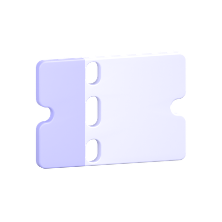 Movie Ticket  3D Icon