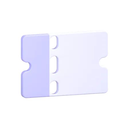 Movie Ticket  3D Icon