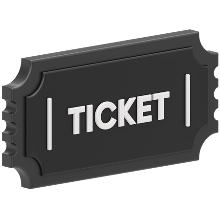 Movie Ticket  3D Icon