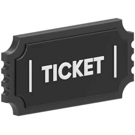 Movie Ticket  3D Icon