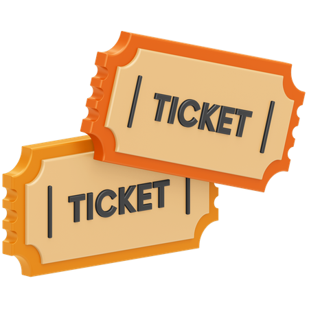 Movie Tickets  3D Illustration